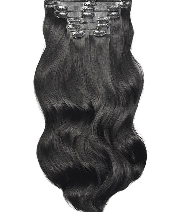 Wavy Seamless Clip-IN Hair Extensions Mermaid Virgin Hair